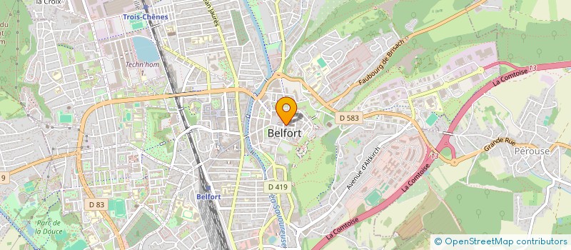 localisation de l'entreprise SANBA à BELFORT