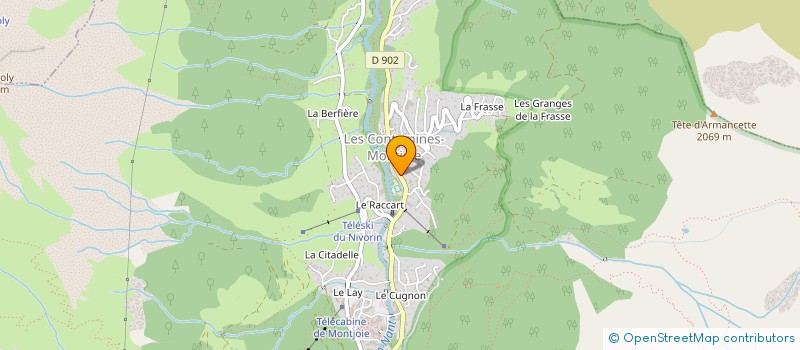 localisation de l'entreprise SANBA à LES CONTAMINES-MONTJOIE