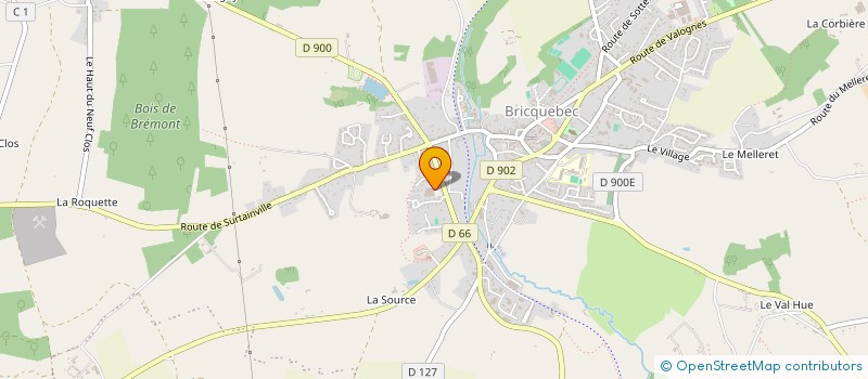 localisation de l'entreprise SANBAMI  BRICQUEBEC-EN-COTENTIN