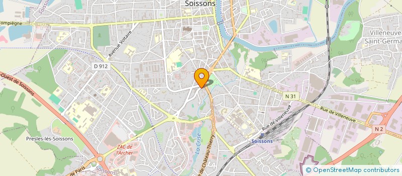 localisation de l'entreprise SANBILL à SOISSONS