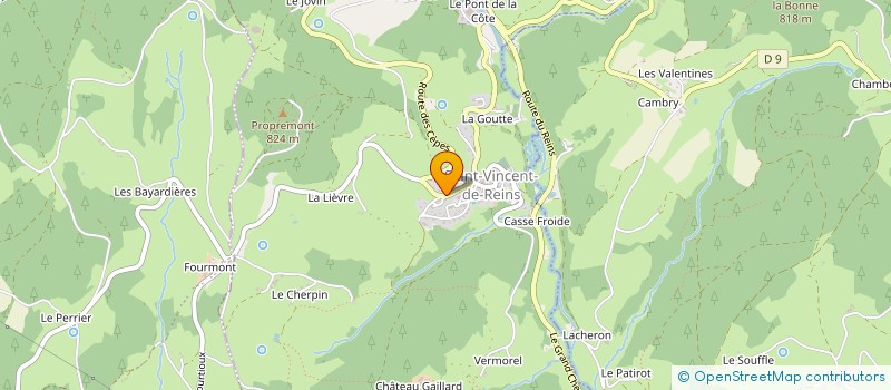 localisation de l'entreprise SANCE  COURS