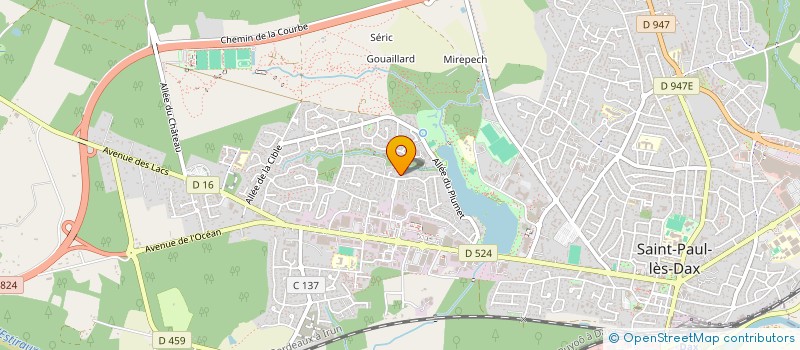 localisation de l'entreprise SANCEDOSTEO  SAUGNAC-ET-CAMBRAN