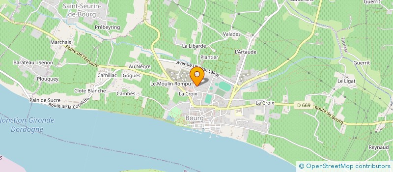localisation de l'entreprise SANCHAUD à BOURG