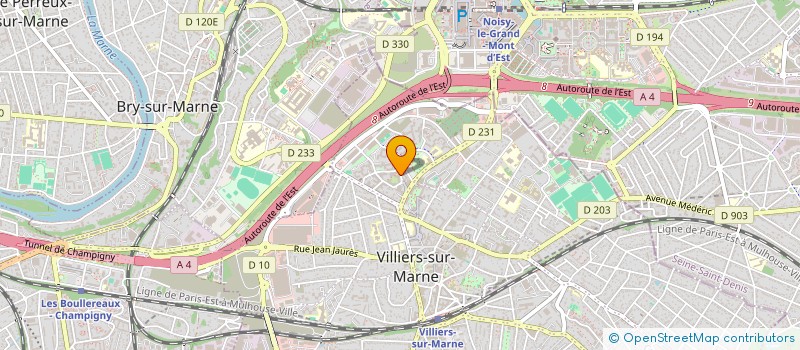 localisation de l'entreprise SANCHES BETON PROJETE  VILLIERS-SUR-MARNE