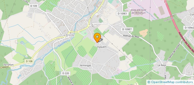 localisation de l'entreprise SANCHEZ à LA BREDE