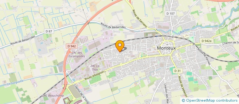 localisation de l'entreprise SANCHEZ à MONTEUX