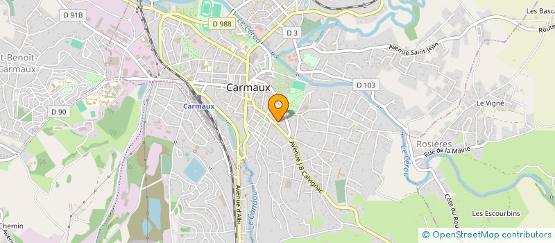 localisation de l'entreprise SANCHEZ  CARMAUX