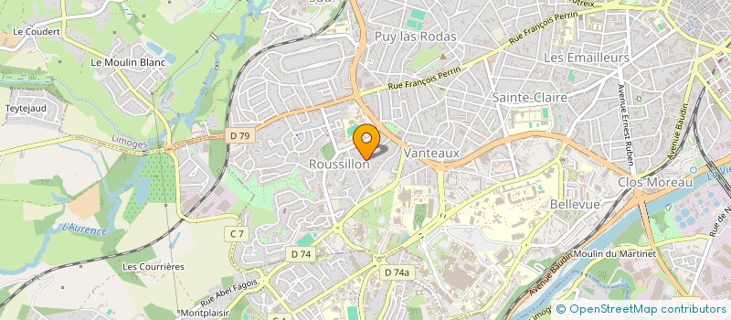 localisation de l'entreprise SANCHEZ à LIMOGES