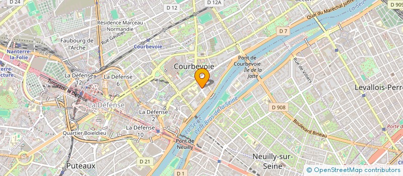 localisation de l'entreprise SANCHEZ & CASTA à COURBEVOIE