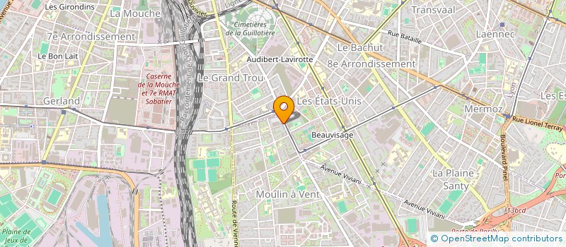 localisation de l'entreprise SANCHEZ    DEMENAGEMENT  VENISSIEUX