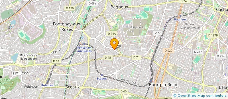 localisation de l'entreprise SANCHEZ FINITION  FONTENAY-AUX-ROSES