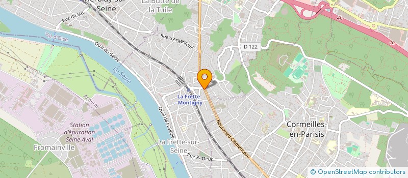 localisation de l'entreprise SANCHEZ LEBLANC  LA FRETTE-SUR-SEINE