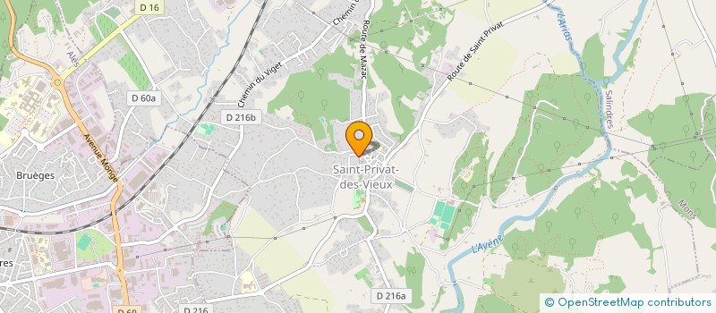 localisation de l'entreprise SANCHIN DOJO  SAINT-PRIVAT-DES-VIEUX