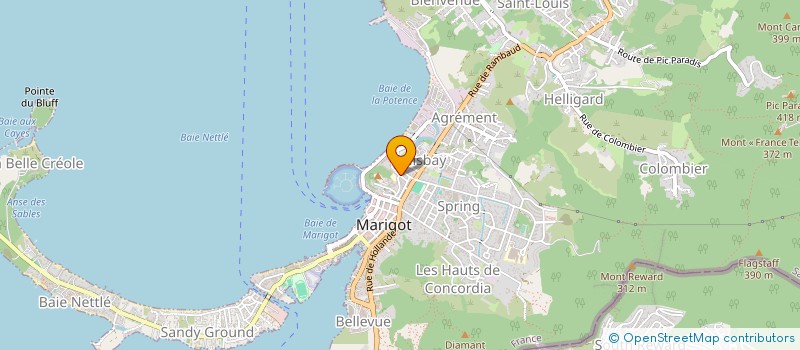 localisation de l'entreprise SANCORO à SAINT MARTIN