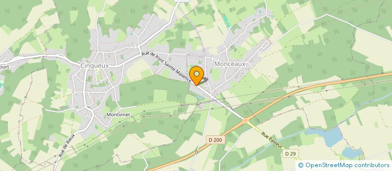 localisation de l'entreprise SANCOUR  MONCEAUX