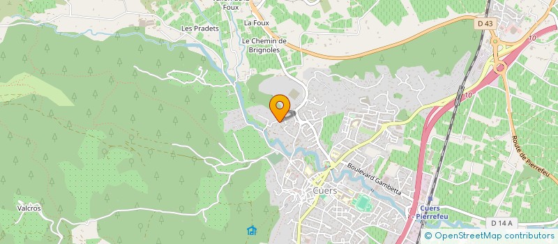 localisation de l'entreprise SANCRINO  CUERS