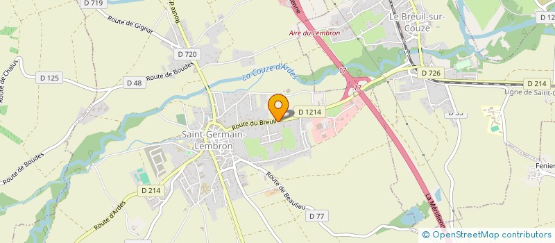 localisation de l'entreprise SANCTA  SAINT-GERMAIN-LEMBRON