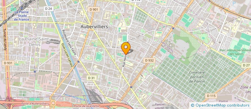 localisation de l'entreprise SANCTUAIRE  AUBERVILLIERS