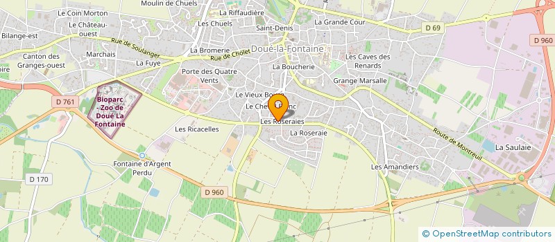 localisation de l'entreprise SANCTUAIRE DE LA VIERGE GUERISSEUSE  DOUE-EN-ANJOU