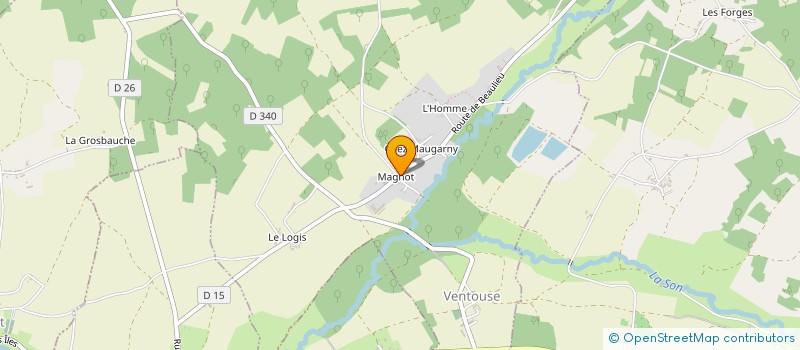 localisation de l'entreprise SANCTUAIRE DES POIDS PLUMES à VENTOUSE