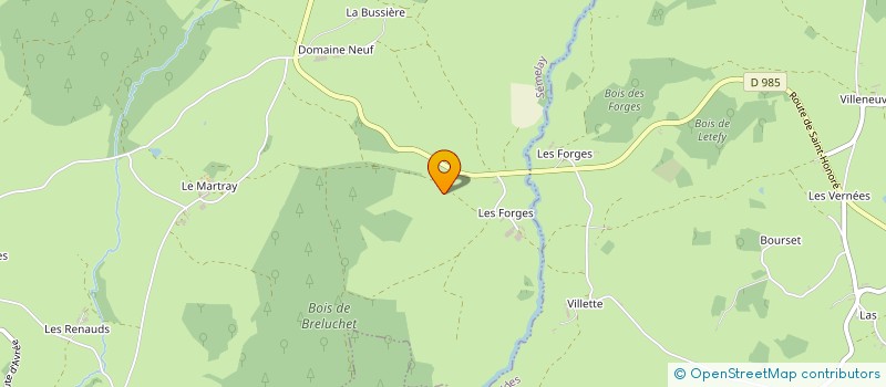 localisation de l'entreprise SANCTUAIRE DU PARTAGE à SEMELAY