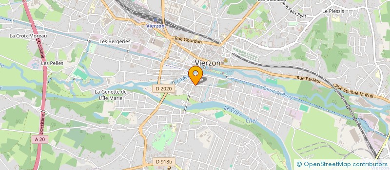 localisation de l'entreprise SANCTUAIRE - REFUGE DE VIES ANIMALES  VIERZON