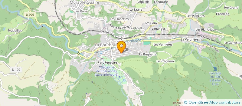 localisation de l'entreprise SANCY ELECTRO DECO  LA BOURBOULE