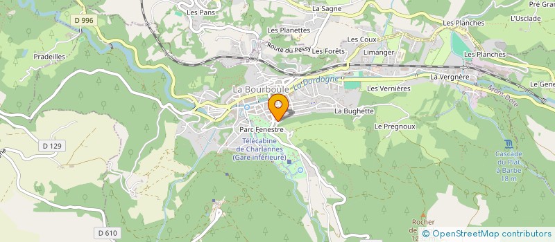 localisation de l'entreprise SANCY MEUBLES  LA BOURBOULE