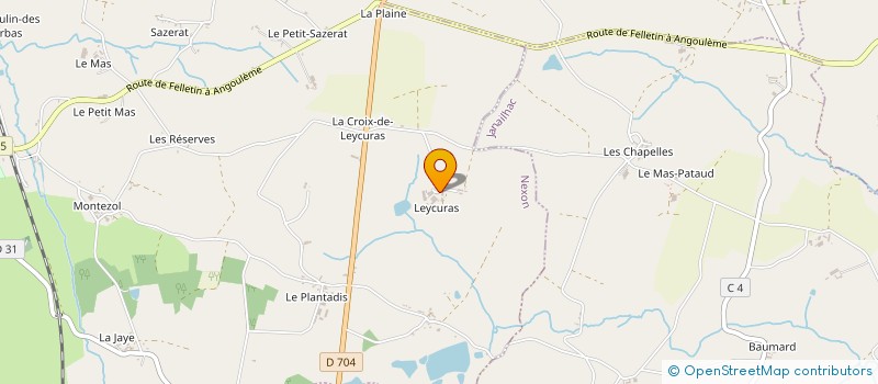 localisation de l'entreprise SAND  LA ROCHE L'ABEILLE