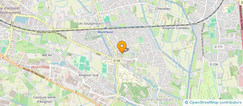 localisation de l'entreprise SAND  AVIGNON