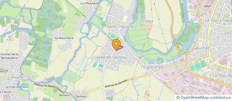 localisation de l'entreprise SAND à NIORT
