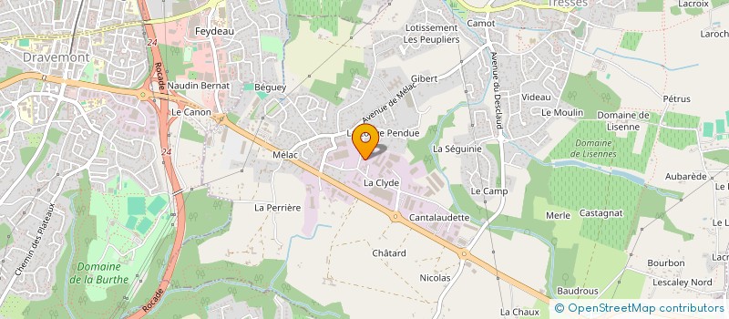 localisation de l'entreprise SAND & CO  TRESSES