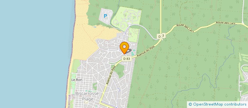 localisation de l'entreprise SAND LAND SAS  BISCARROSSE