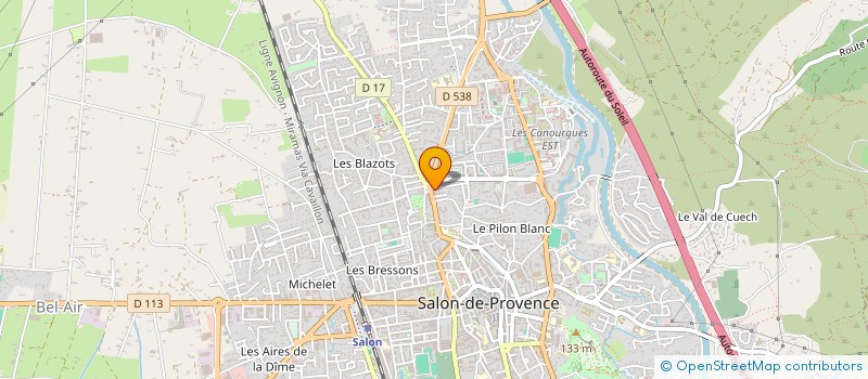 localisation de l'entreprise SANDAG'ARTS à SALON-DE-PROVENCE