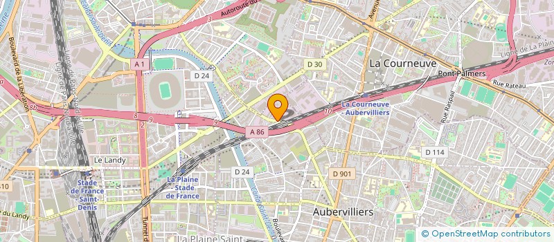 localisation de l'entreprise SANDAGA à AUBERVILLIERS