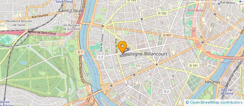 localisation de l'entreprise SANDALWOOD PRESSING à BOULOGNE-BILLANCOURT