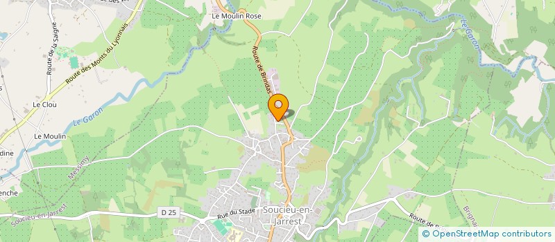 localisation de l'entreprise SANDAPHIE à SOUCIEU-EN-JARREST
