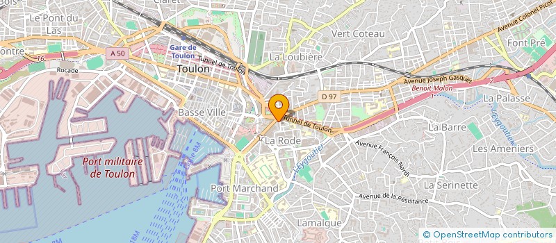 localisation de l'entreprise SANDEL  TOULON