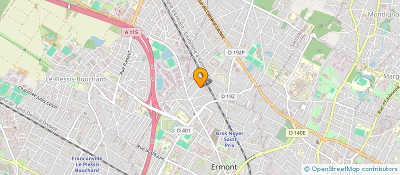 localisation de l'entreprise SANDEL  ERMONT