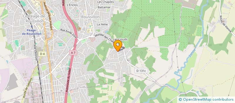 localisation de l'entreprise SANDEL  ROUSSILLON