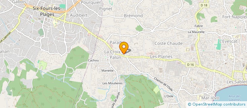 localisation de l'entreprise SANDELI à LA SEYNE-SUR-MER