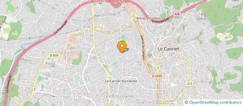 localisation de l'entreprise SANDELIE à LE CANNET