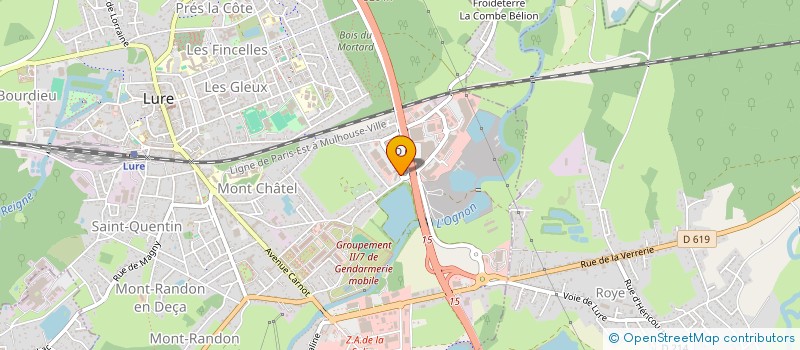 localisation de l'entreprise SANDEN  LA NEUVELLE-LES-LURE