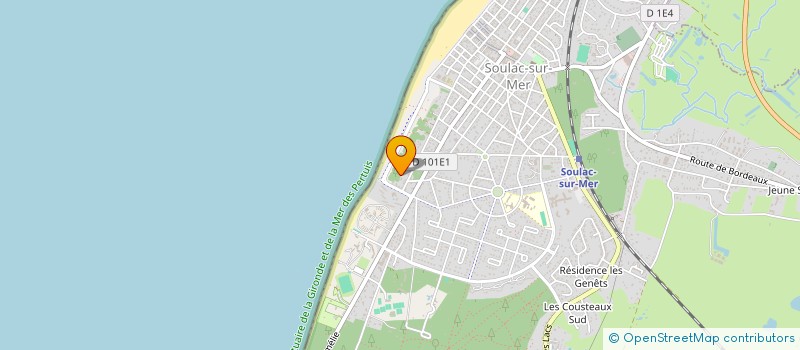 localisation de l'entreprise SANDEOL à SOULAC-SUR-MER