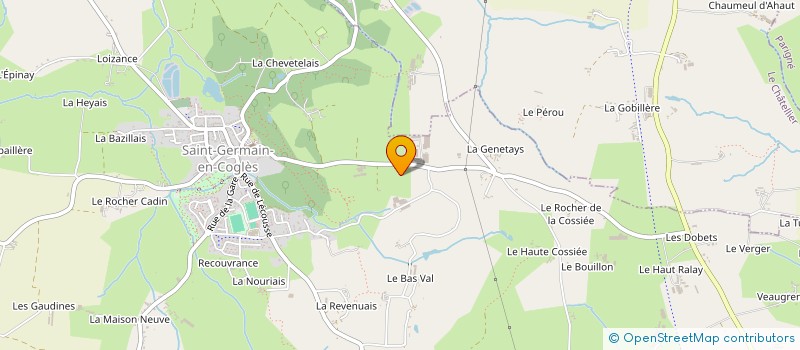 localisation de l'entreprise SANDERS MICHEL à SAINT-GERMAIN-EN-COGLES