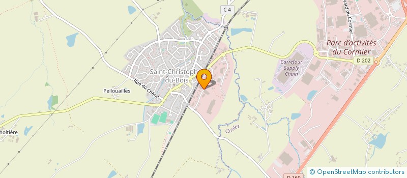 localisation de l'entreprise SANDFRED  SAINT-CHRISTOPHE-DU-BOIS