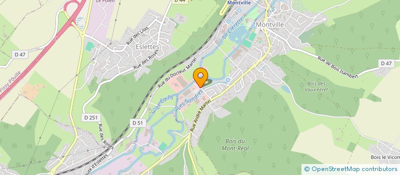 localisation de l'entreprise SANDI  MONTVILLE