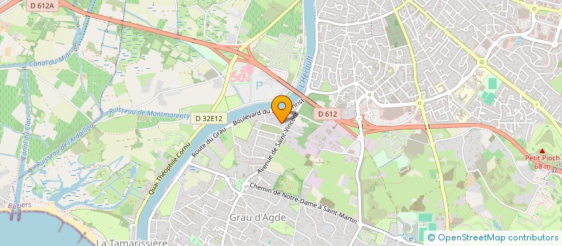 localisation de l'entreprise SANDI à AGDE