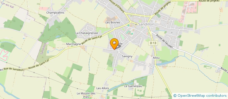 localisation de l'entreprise SANDI'FRIMOUSSES à SANDILLON