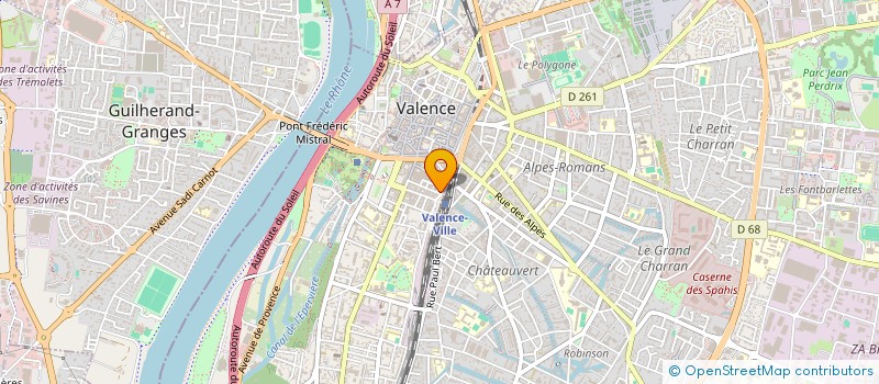 localisation de l'entreprise SANDIE IMMOBILIER  VALENCE